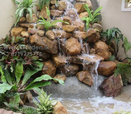 sri lanka outdoor waterfall yellow stone natural